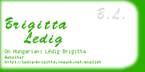 brigitta ledig business card