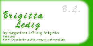 brigitta ledig business card